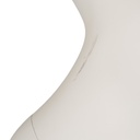 Witte damesetalagepop, kunststof, metalen voetplaat en kuitpin