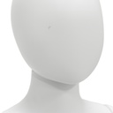 Witte kinderetalagepop, 11 jaar, kunststof, metalen voetplaat voet- en kuitpin