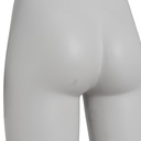 Witte kinderetalagepop, 5 jaar, kunststof, metalen voetplaat voet- en kuitpin 