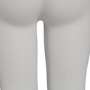 Witte kinderetalagepop, 5 jaar, kunststof, metalen voetplaat voet- en kuitpin 