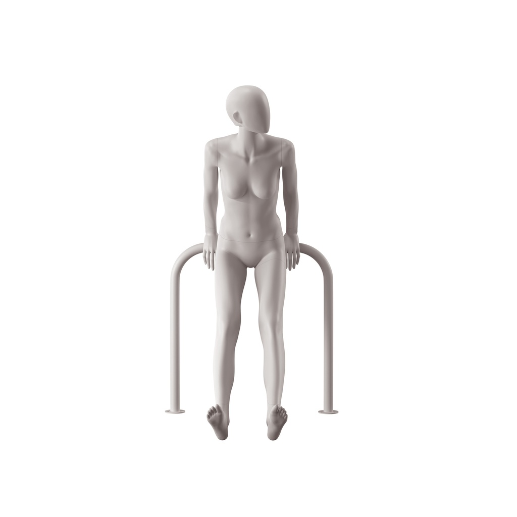 Dames mannequin, collectie NXT - gen Z, kleur lichtgrijs, leunende pose 003