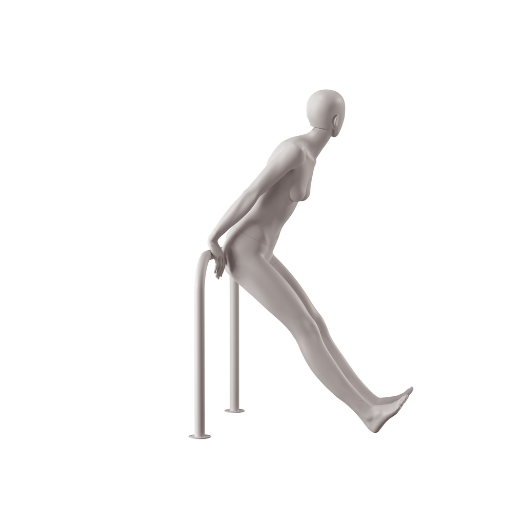 Dames mannequin, collectie NXT - gen Z, kleur lichtgrijs, leunende pose 003