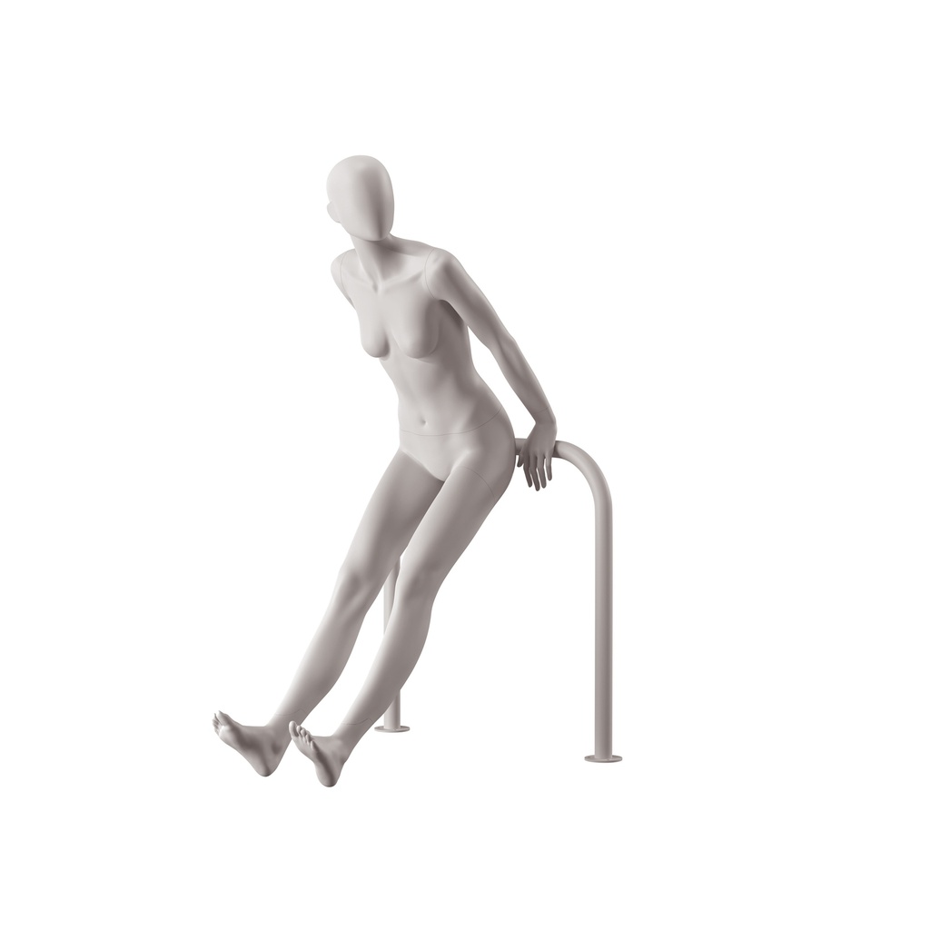 Dames mannequin, collectie NXT - gen Z, kleur lichtgrijs, leunende pose 003