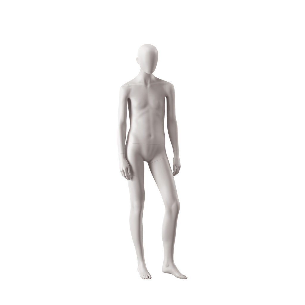 Genderneutrale mannequin, collectie NXT - gen Z, kleur lichtgrijs, staande pose 008