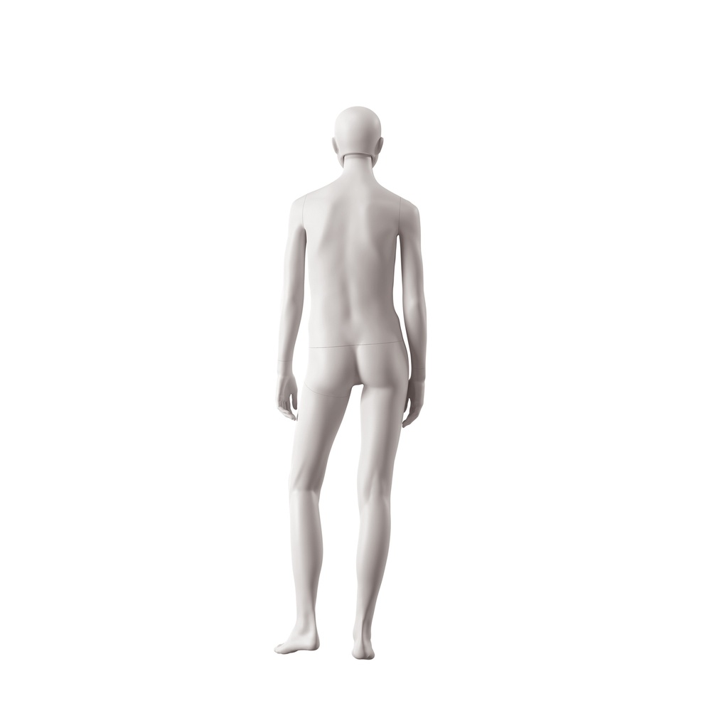 Genderneutrale mannequin, collectie NXT - gen Z, kleur lichtgrijs, staande pose 008