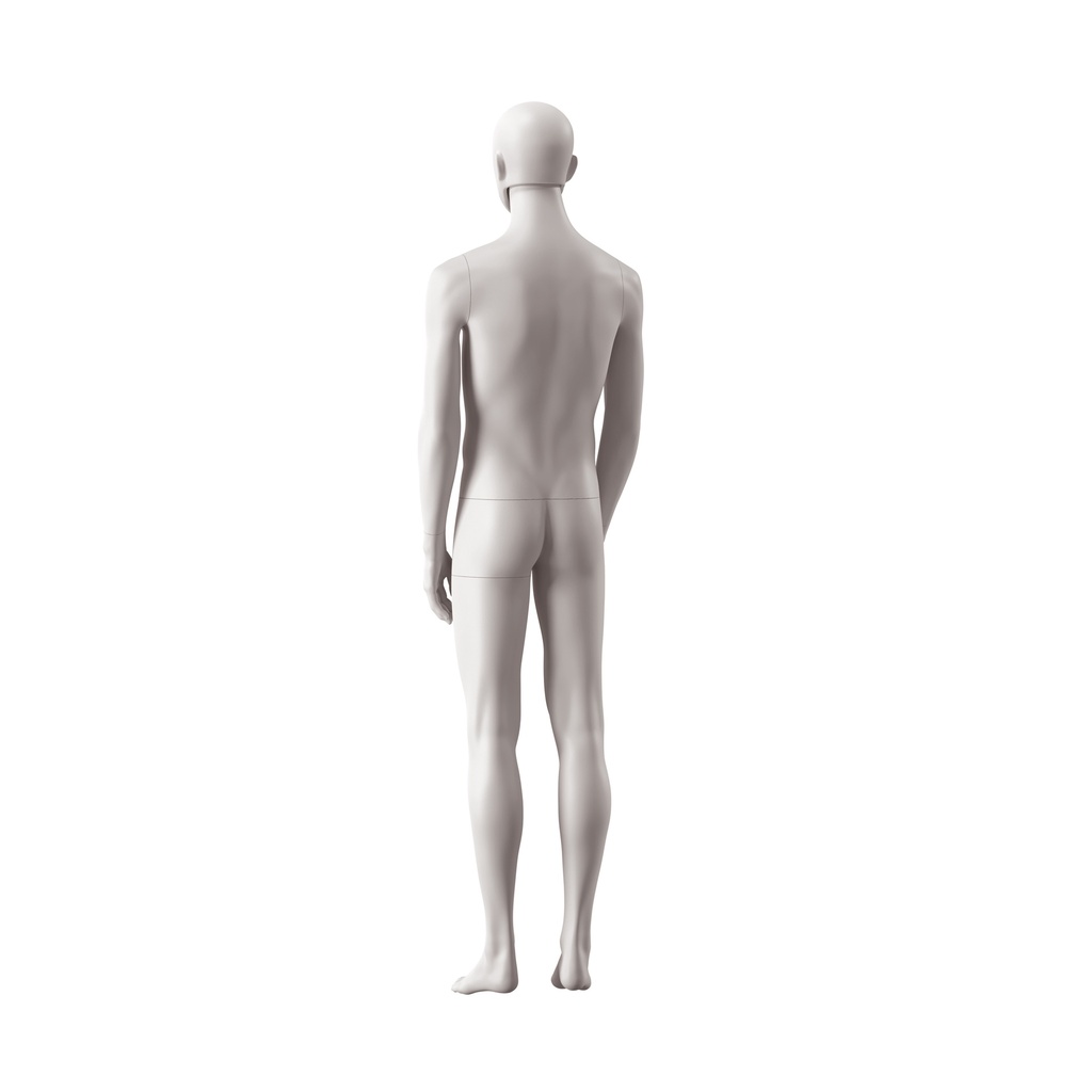 Heren mannequin, collectie NXT - gen Z, kleur lichtgrijs, staande pose 022