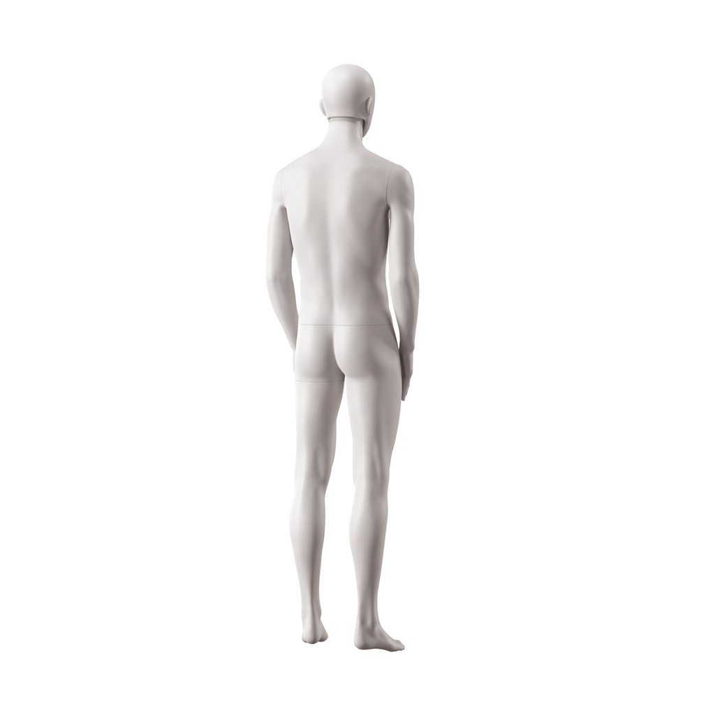 Heren mannequin, collectie NXT - gen Z, kleur lichtgrijs, staande pose 025
