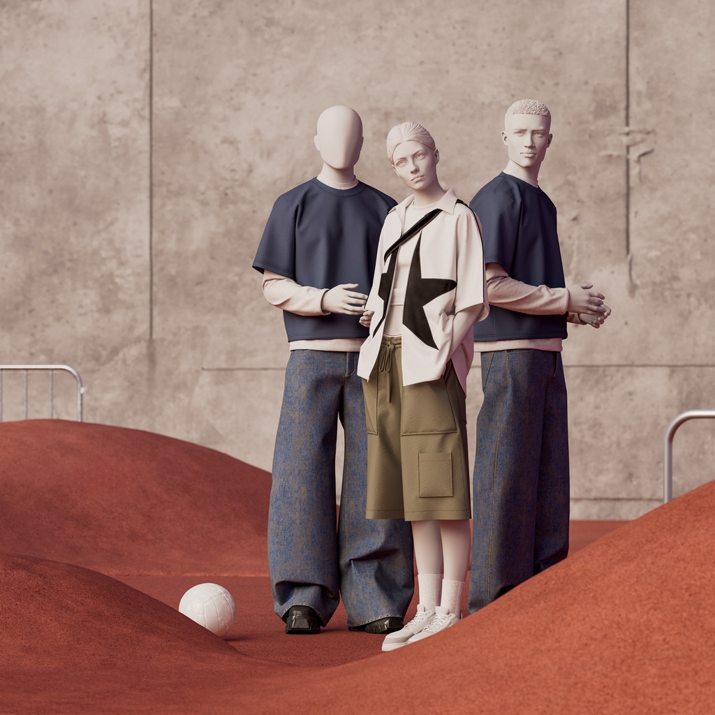 Dames mannequin, collectie NXT - gen Z, kleur lichtgrijs, staande pose 005