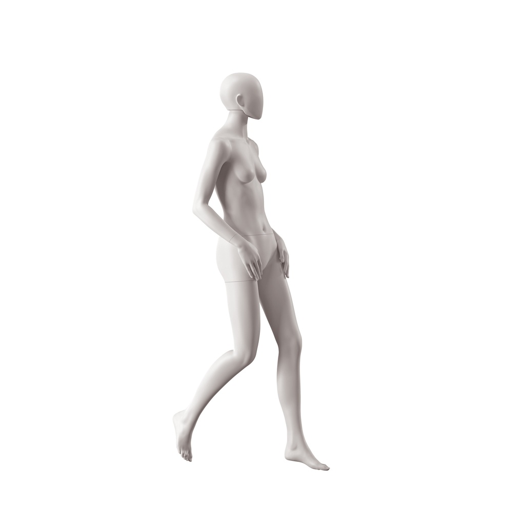 Dames mannequin, collectie NXT - gen Z, kleur lichtgrijs, wandelende pose 011