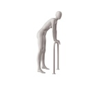 Dames mannequin, collectie NXT - gen Z, kleur lichtgrijs, leunende pose 012