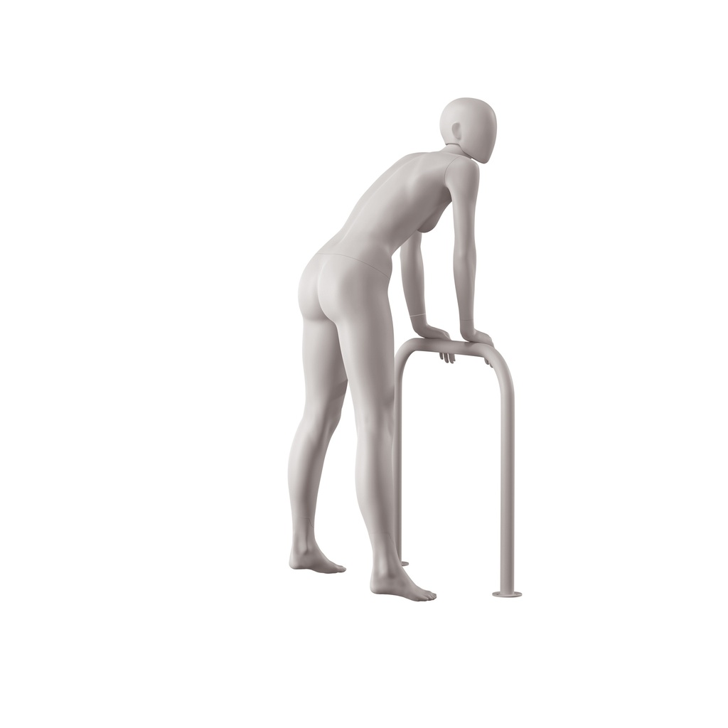 Dames mannequin, collectie NXT - gen Z, kleur lichtgrijs, leunende pose 012