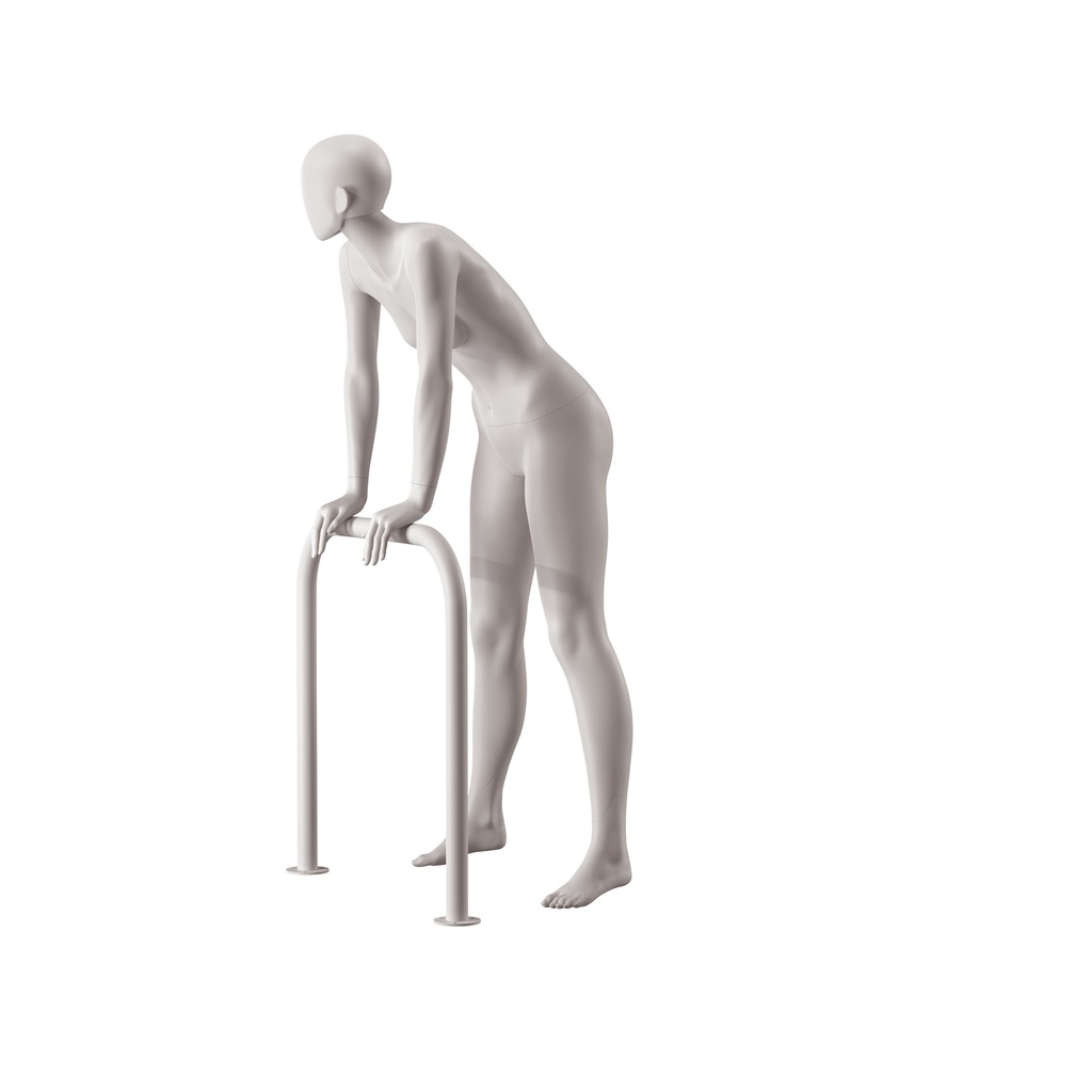 Dames mannequin, collectie NXT - gen Z, kleur lichtgrijs, leunende pose 012