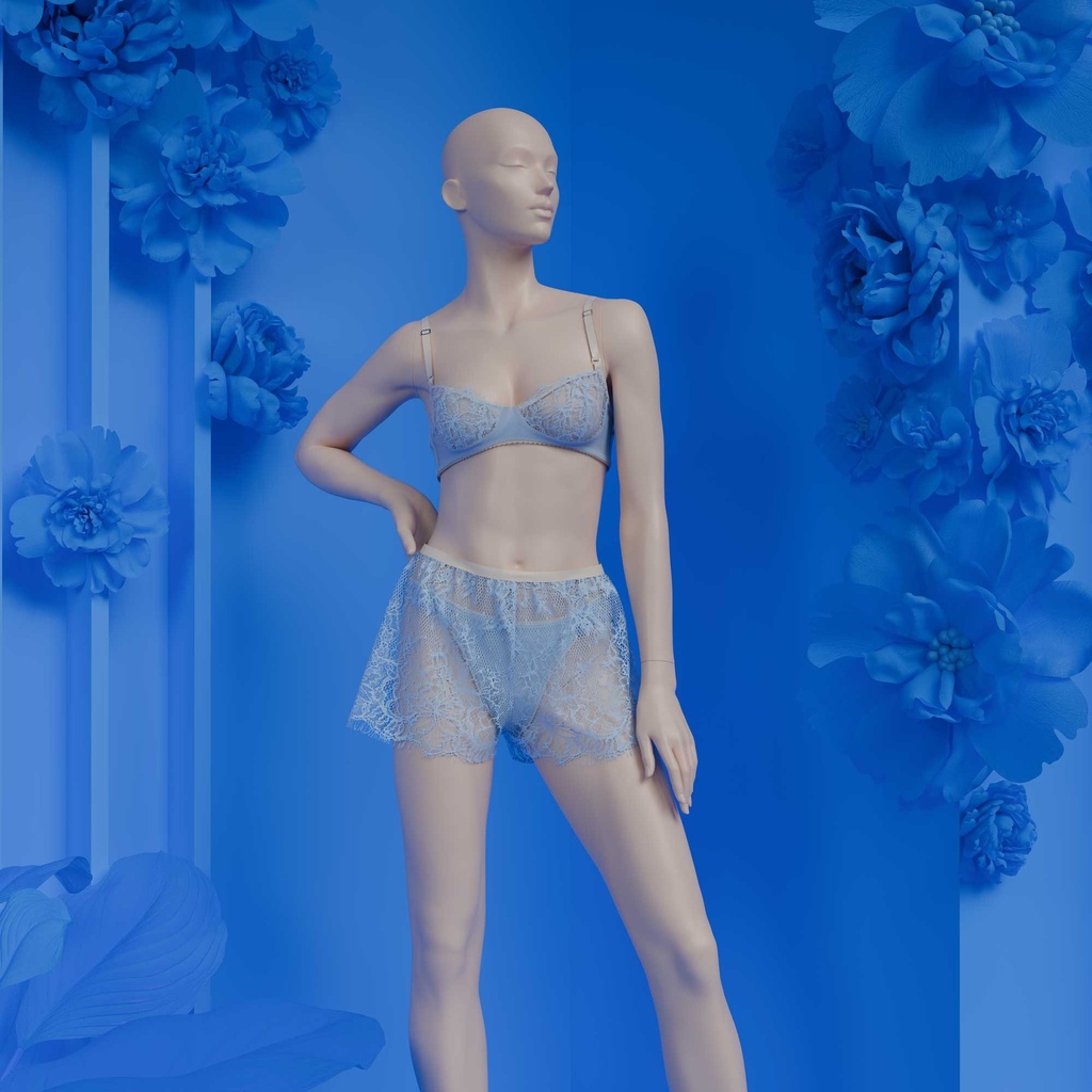 Lingerie mannequin dame B-cup huidskleur staande pose 06B 