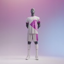 Sport heren mannequin, grafiet grijs, gestilleerd hoofd, staande pose 310 