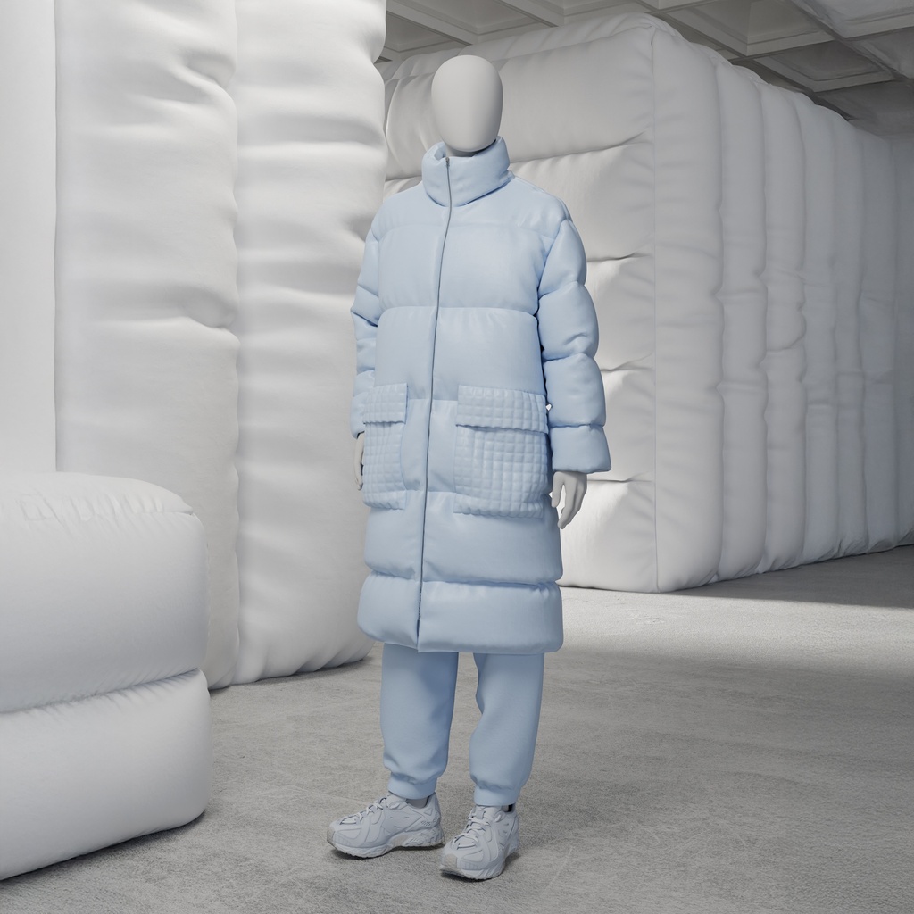 Abstracte grijze herenetalagepop, met abstract hoofd, glazen voetplaat, pose M102