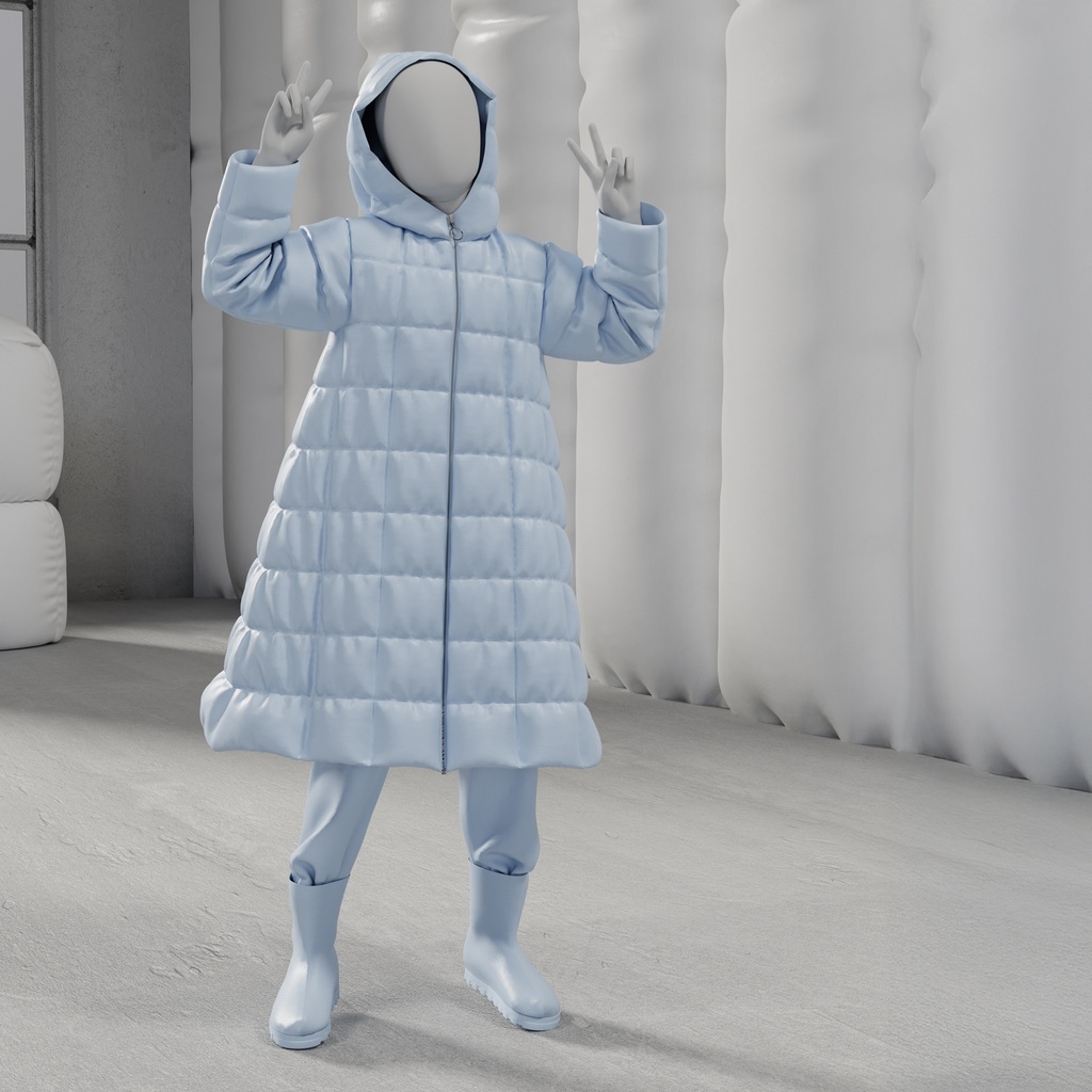 Abstracte grijze kinderetalagepop, met abstract hoofd, 8 jaar, glazen voetplaat, pose C212