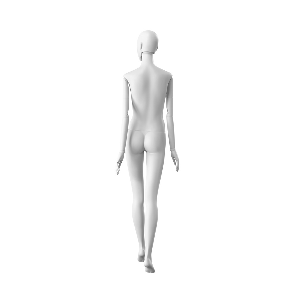 BINK - Elegant female mannequin, semi-abstract head, EU34, colour white, Mirror Mirror, pose FM002