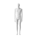 Stijlvolle herenetalagepop, semi-abstract hoofd, EU48, kleur wit, Mirror Mirror, pose MM201
