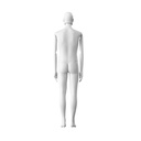 Stijlvolle herenetalagepop, semi-abstract hoofd, EU48, kleur wit, Mirror Mirror, pose MM201