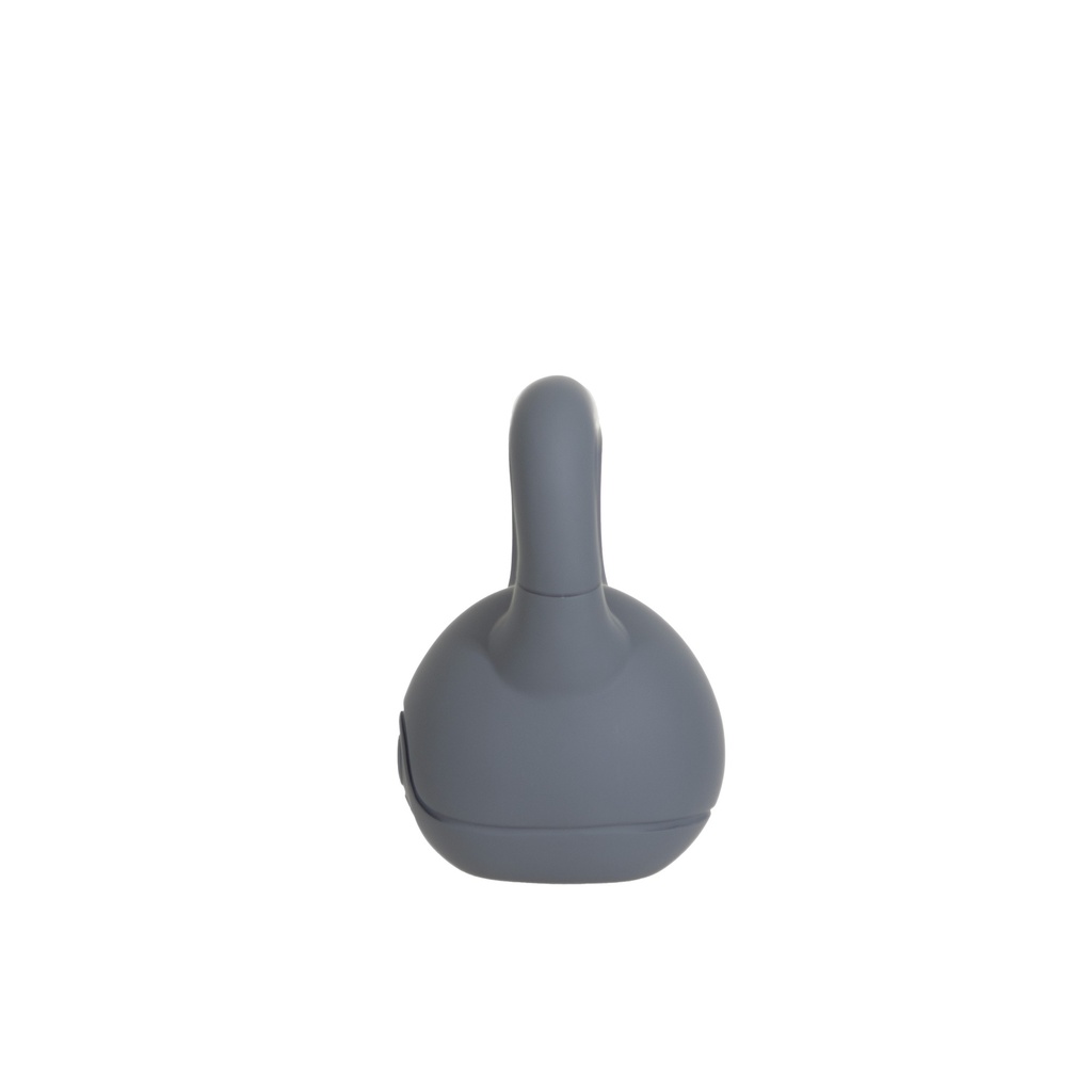 Dummy kettlebell, FRP, grafiet grijs, fitness sport