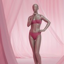 Paspop lingerie dame, B-cup, metallic huidskleur, staande pose 05B