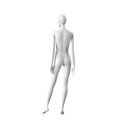 Elegante damesetalagepop, semi-abstract hoofd, EU34, kleur wit, Mirror Mirror, pose FM006