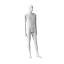 Stijlvolle herenetalagepop, semi-abstract hoofd, EU48, kleur wit, Mirror Mirror, pose MM205