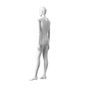 Stijlvolle herenetalagepop, semi-abstract hoofd, EU48, kleur wit, Mirror Mirror, pose MM205