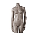 Damesbuste voor lingerie, met armen, B-cup, metallic huidskleur 