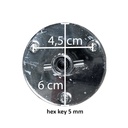 T rompaansluiting, chromé