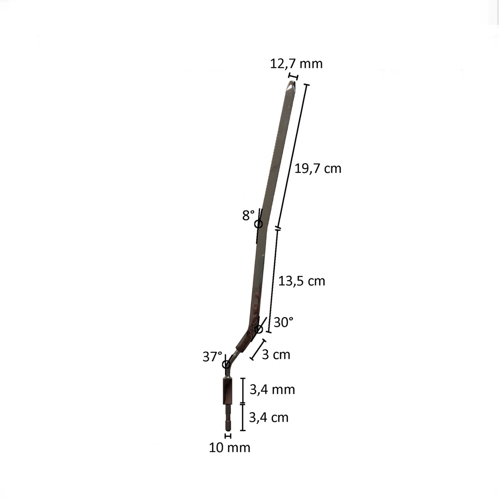 Calfpin, steel, silver chrome EU-CALF004_C
