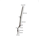 Calfpin, steel, silver chrome EU-CALF004_C