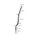 Calfpin, steel, silver chrome EU-CALF005_C