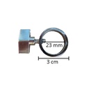 Ring as extra fixation of bust on standers, chrome