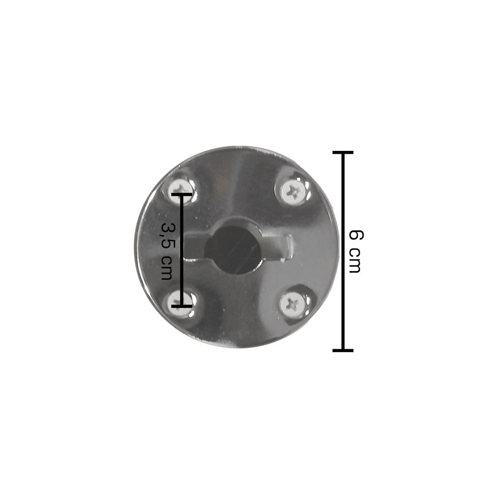 BINK - T-fitting for legs, chromed steel