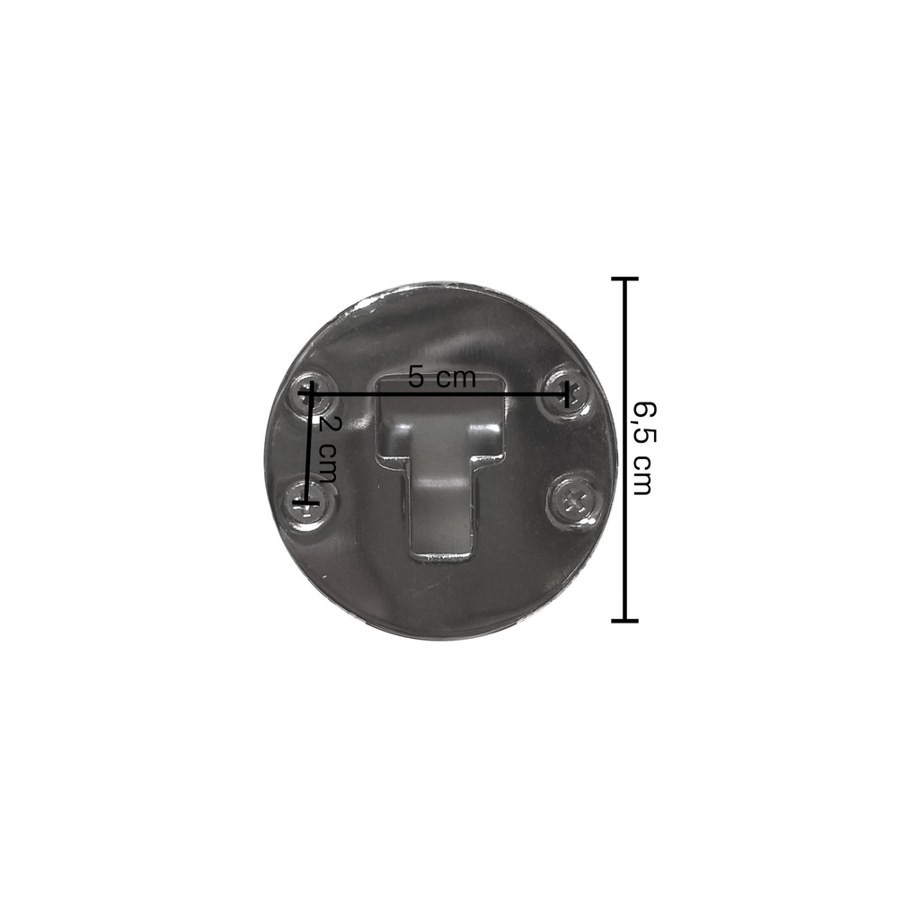 Roterende haakaansluiting, verchroomd staal