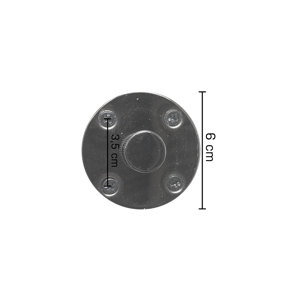 Armfitting balconet easy adjusting (set van mannelijk en vrouwelijk deel), chroom
