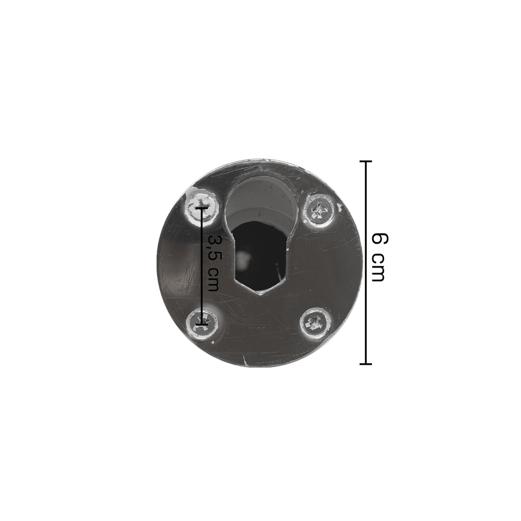 Armfitting balconet easy adjusting (set van mannelijk en vrouwelijk deel), chroom