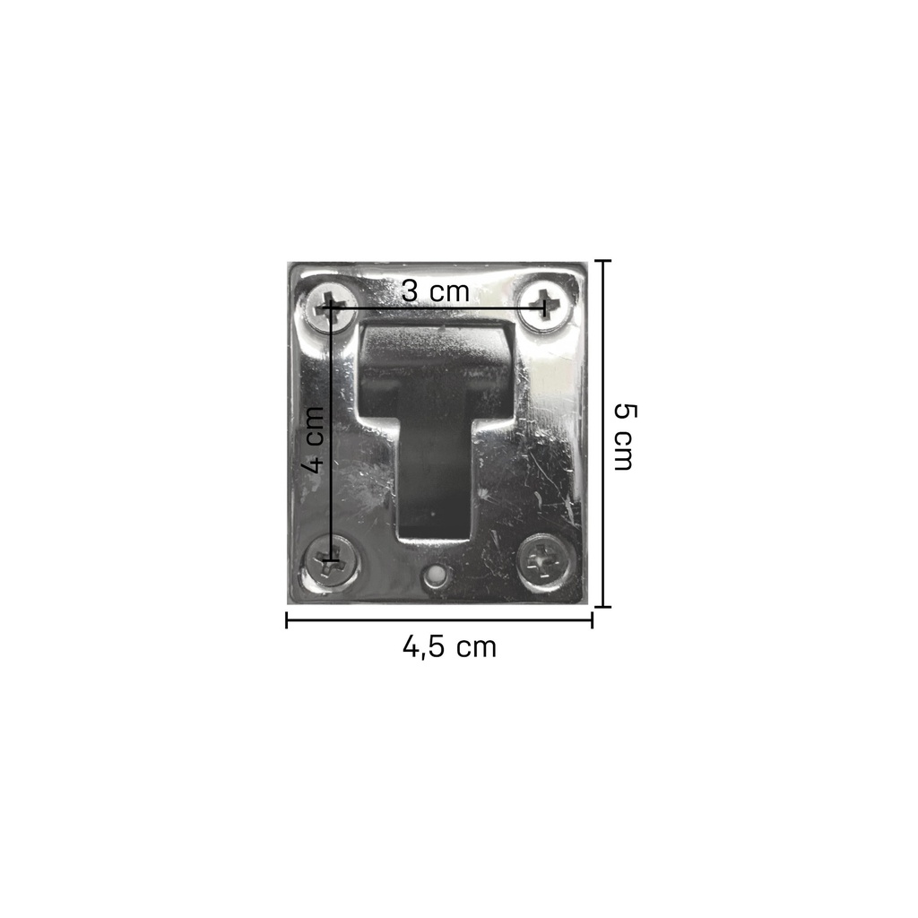 BINK - Rotational hook fitting, chromed finish