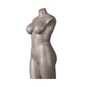 Volslanke lingerie torso, dame, D-cup, metallic huidskleur, pose 006