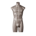 Lingerie torso, heer, metallic huidskleur, pose 301