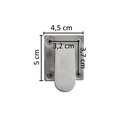 Roterende haakaansluiting (mannelijk deel), staal