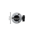 Staanderconnector voor tiges dia 22mm, ABS