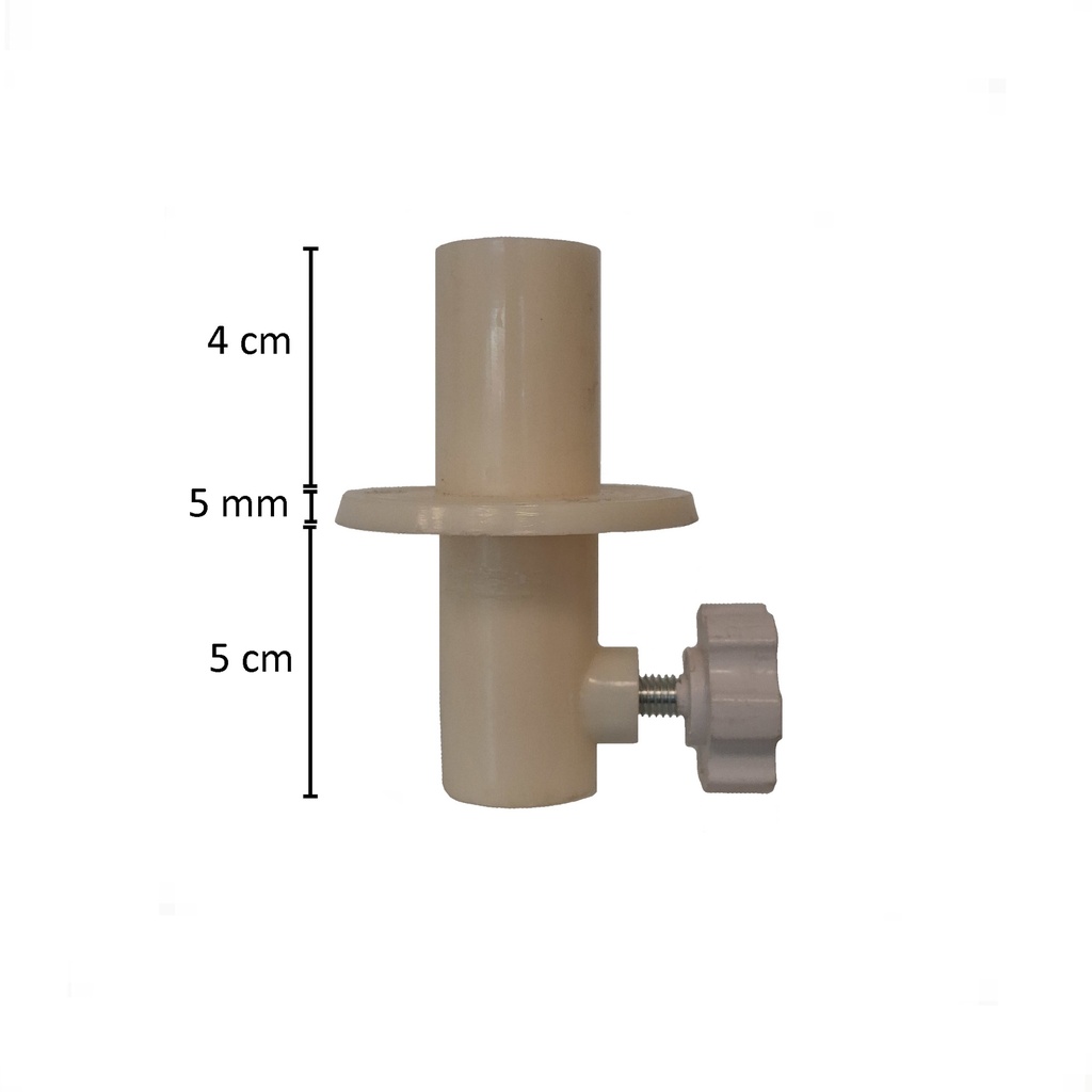Staanderconnector voor tiges dia 22mm, ABS