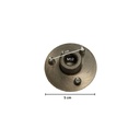 Voetplaat connector M12, geborstelde RVS