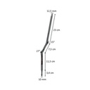 Verchroomde kuitpin WO-CALF001_C