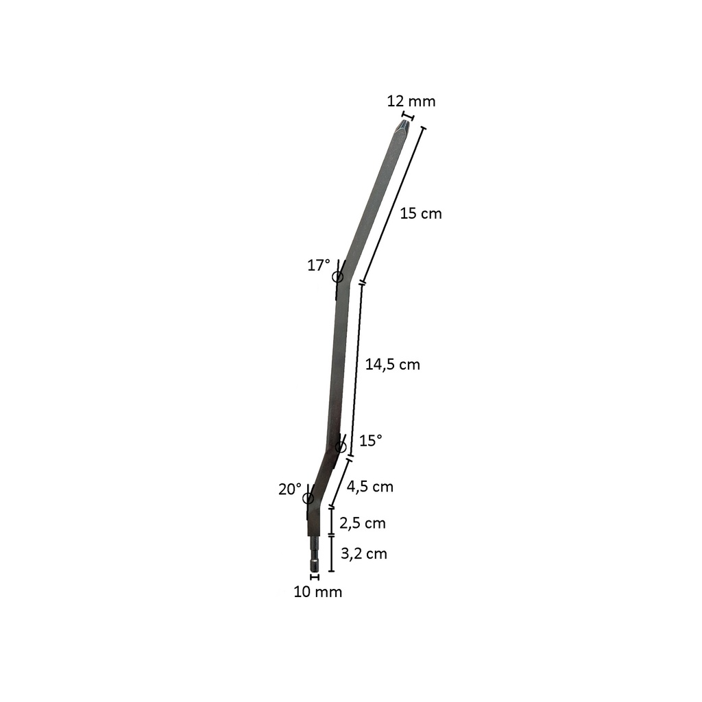 Verchroomde kuitpin WO-CALF002_C