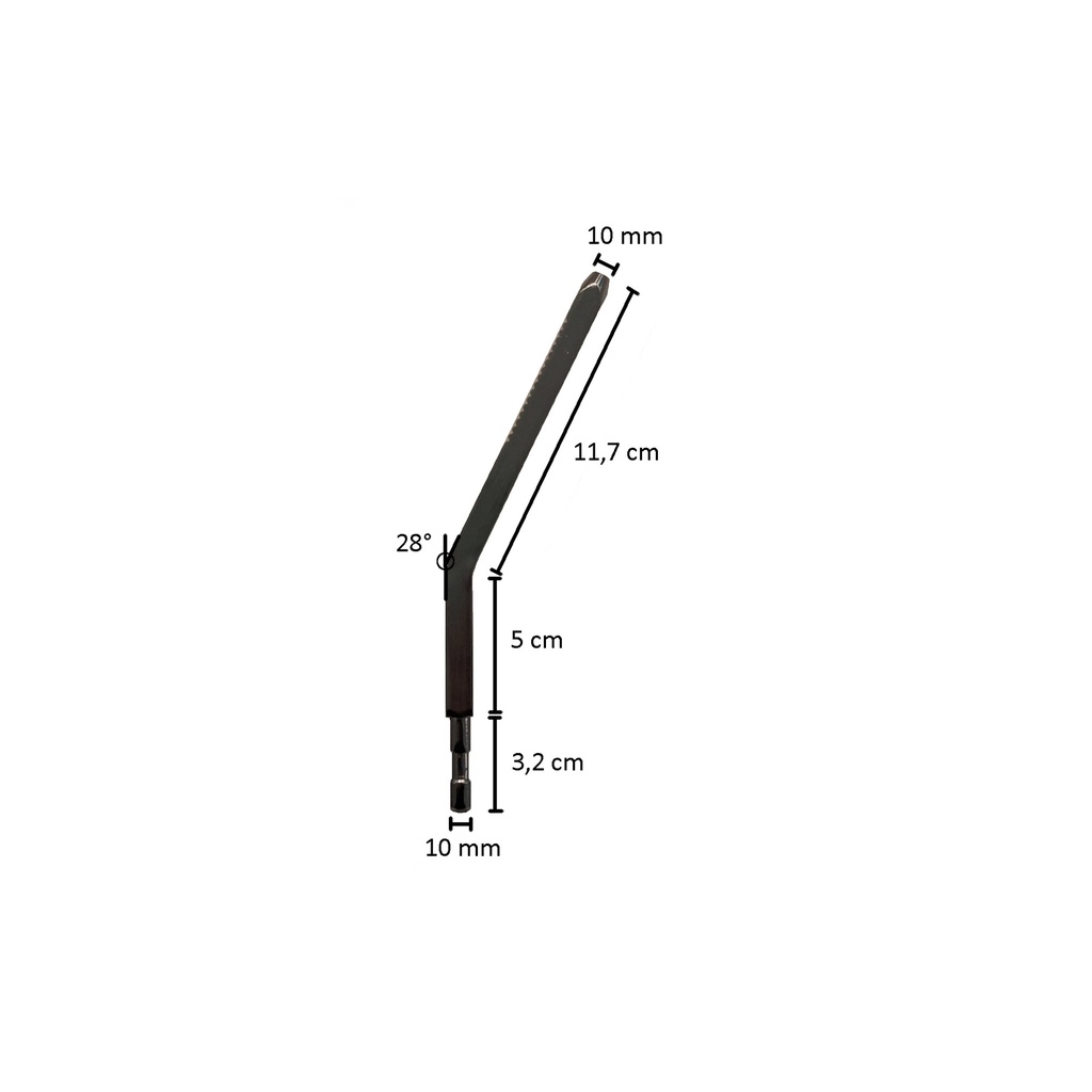 Verchroomde kuitpin WO-CALF008_C