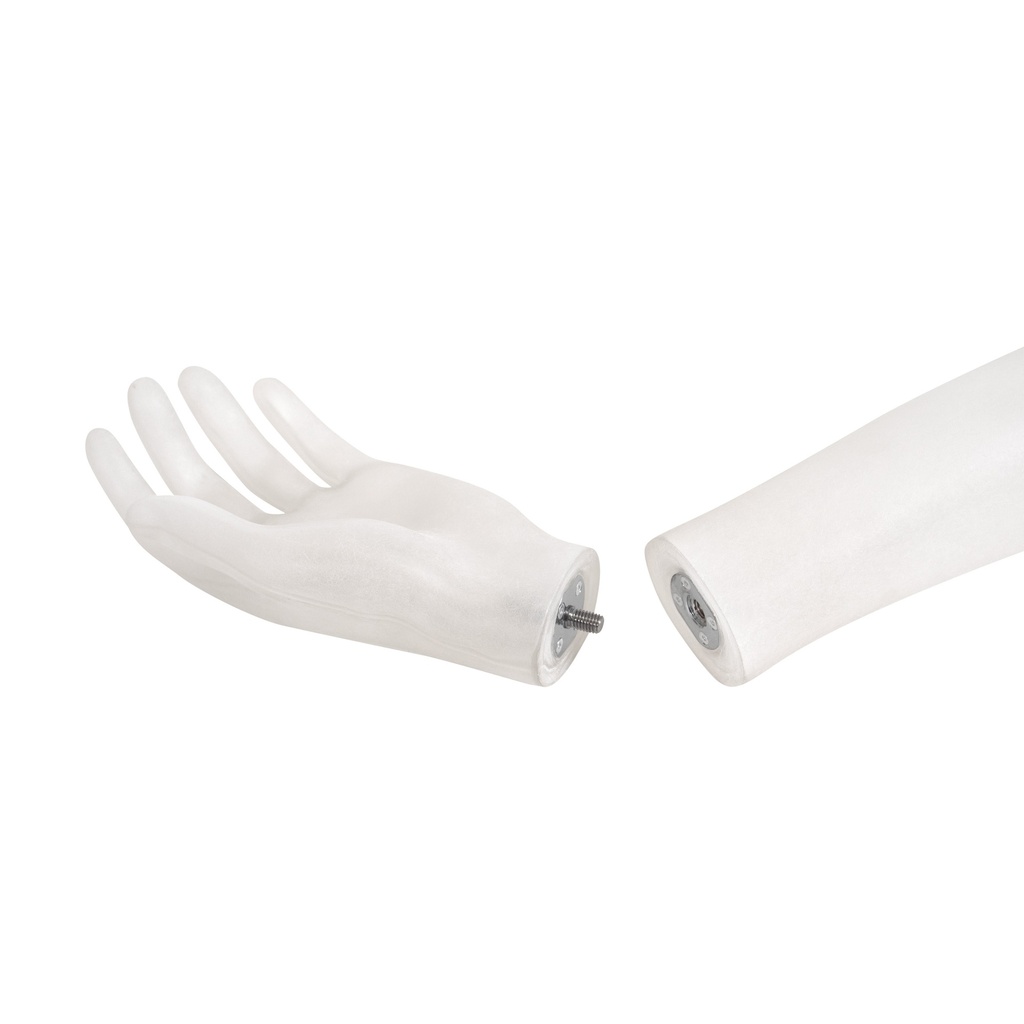 Herenetalagepop, frost, kunststof, metalen voetplaat en kuitpin