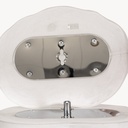 Herenetalagepop, frost, kunststof, metalen voetplaat en kuitpin